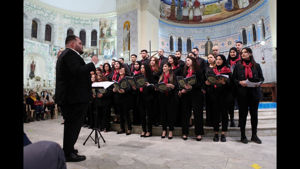 LA CHORALE POLYPHONIQUE NAGHAM A LA BASILIQUE NOTRE DAME D'AFRIQUE D'ALGER