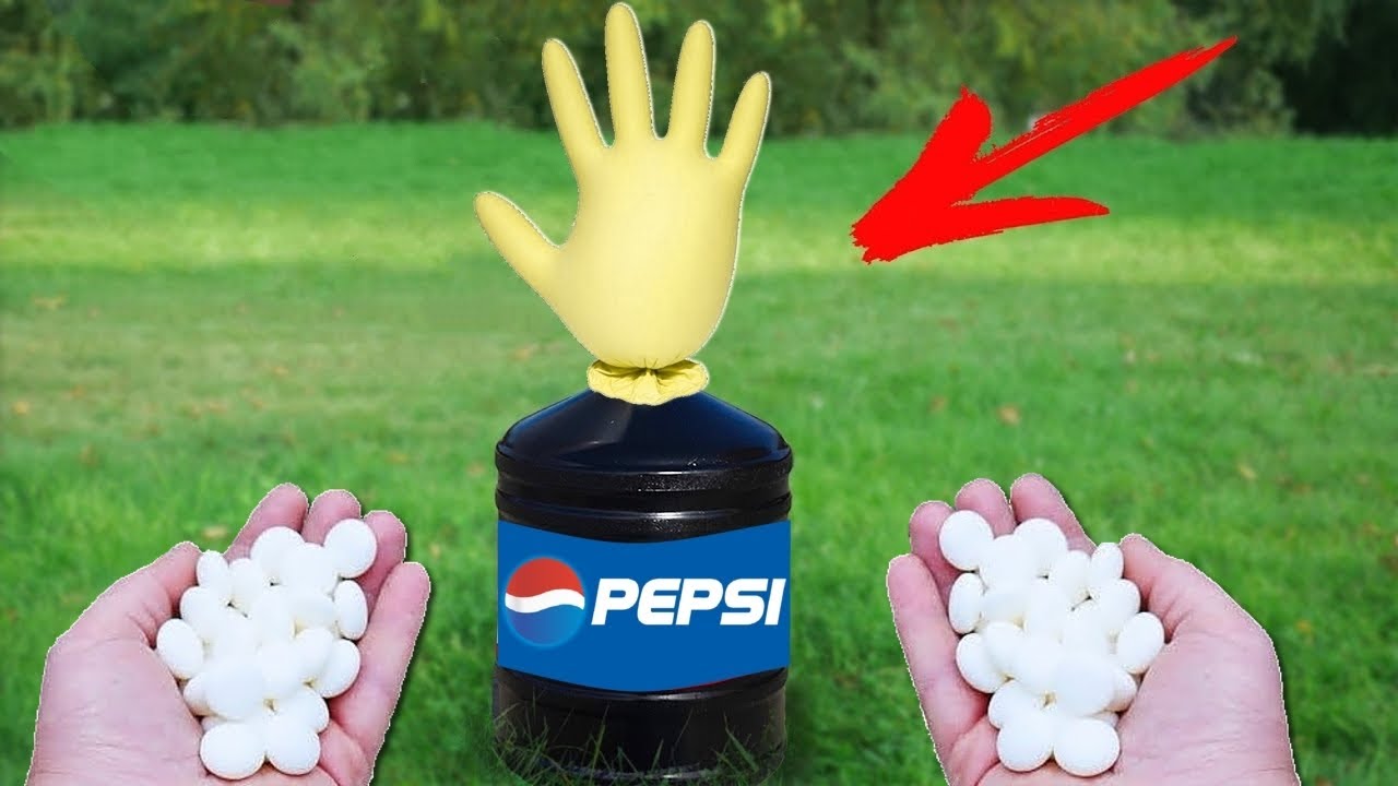 EXPERIMENT Coca Cola VS Mentos (Pepsi and Mentos)