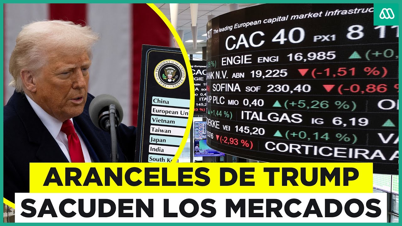 Impacto es mundial: Mercados reaccionan a aranceles impuestos por Donald Trump