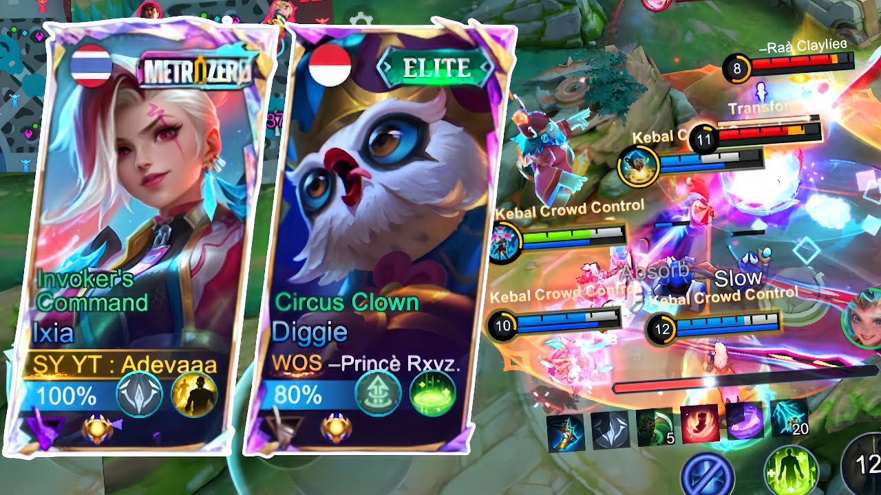 COMBO MANJA IXIA DIGGIE, AUTO MVP !! GOLD LANE TERKUAT, BUILD TOP GLOBAL IXIA TERBARU