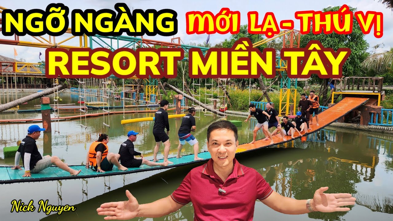 Ngỡ ngàng Khu nghỉ dưỡng sinh thái CANTHO ECO RESORT - ngập vườn cây ăn trái || Nick Nguyen