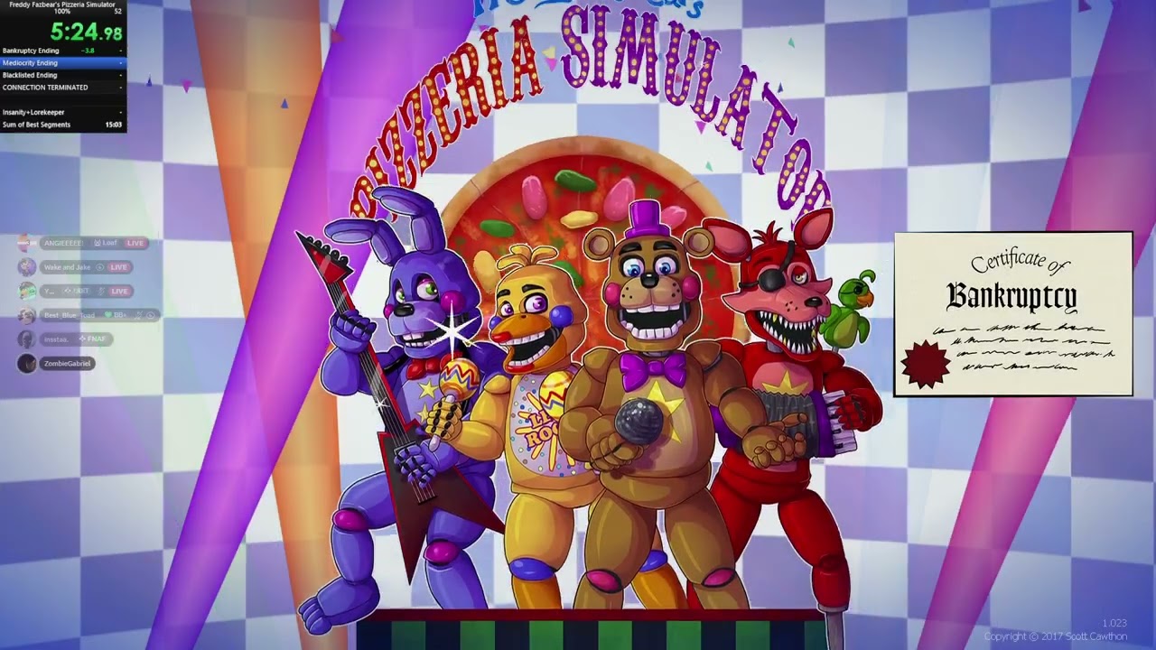 FFPS (FNaF 6) 100% Multi-Instances WR Speedrun in 15:05