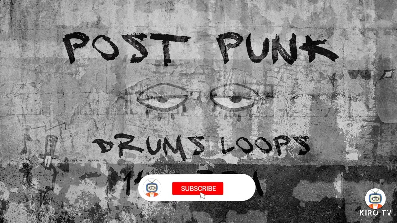 Post-Punk  drums loops - 145 BPM