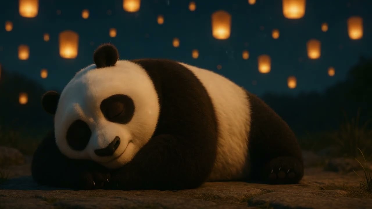 🐼 Peaceful Panda Lullabies | Kung Fu Panda Kids Sleep Music 🌙 Relaxing Bedtime Sounds with Po✨
