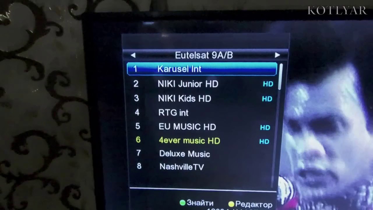 Спутниковое ТВ. Eutelsat 9B, 9.0°E.
