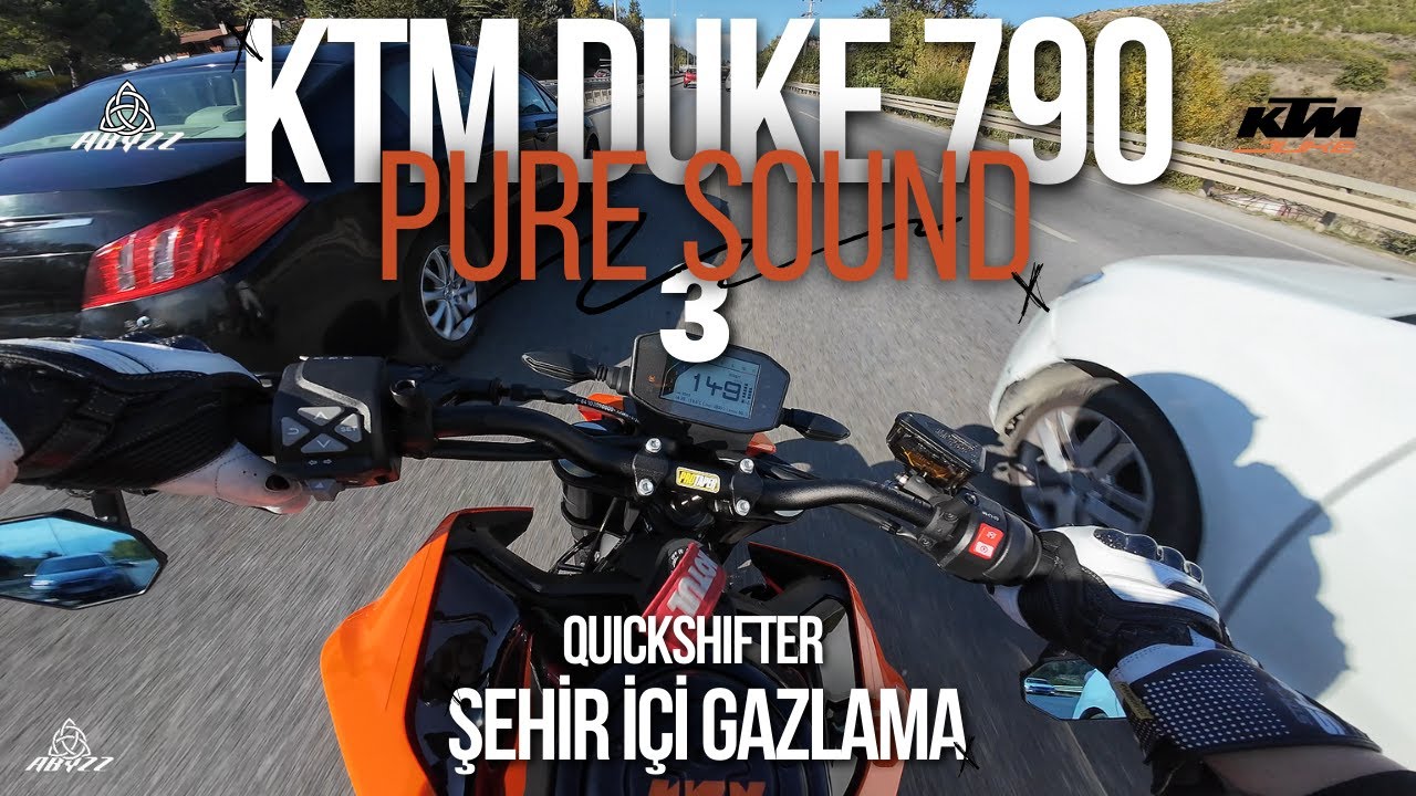 SAHİLE GAZLAMA | QUICKSHIFTER FETİŞ | KTM DUKE 790 | PURE SOUND | OSMO ACTION 4
