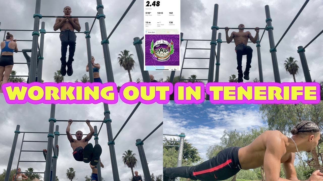 WORKING OUT IN TENERIFE |  CALISTHENICS WORKOUT | STONER WORKOUT PT 2 | SPACED