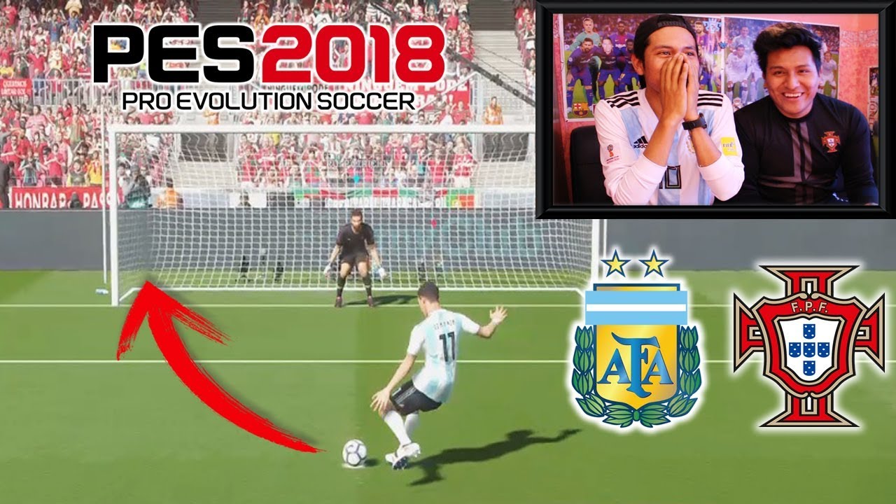 RETO PES 2018!!! Penaltis con Castigo ⚽️ Argentina Vs Portugal