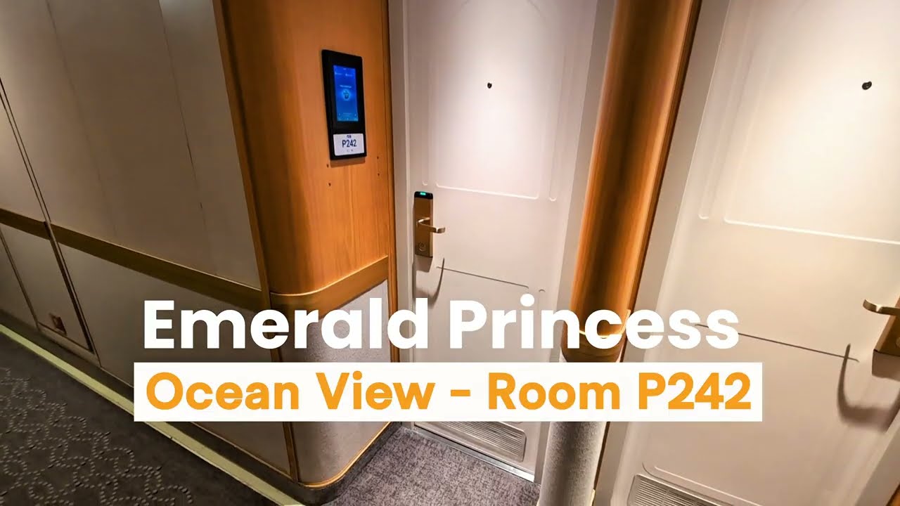 Emerald Princess | Oceanview P242 | Cabin Tour | Shore Excursion Gurus