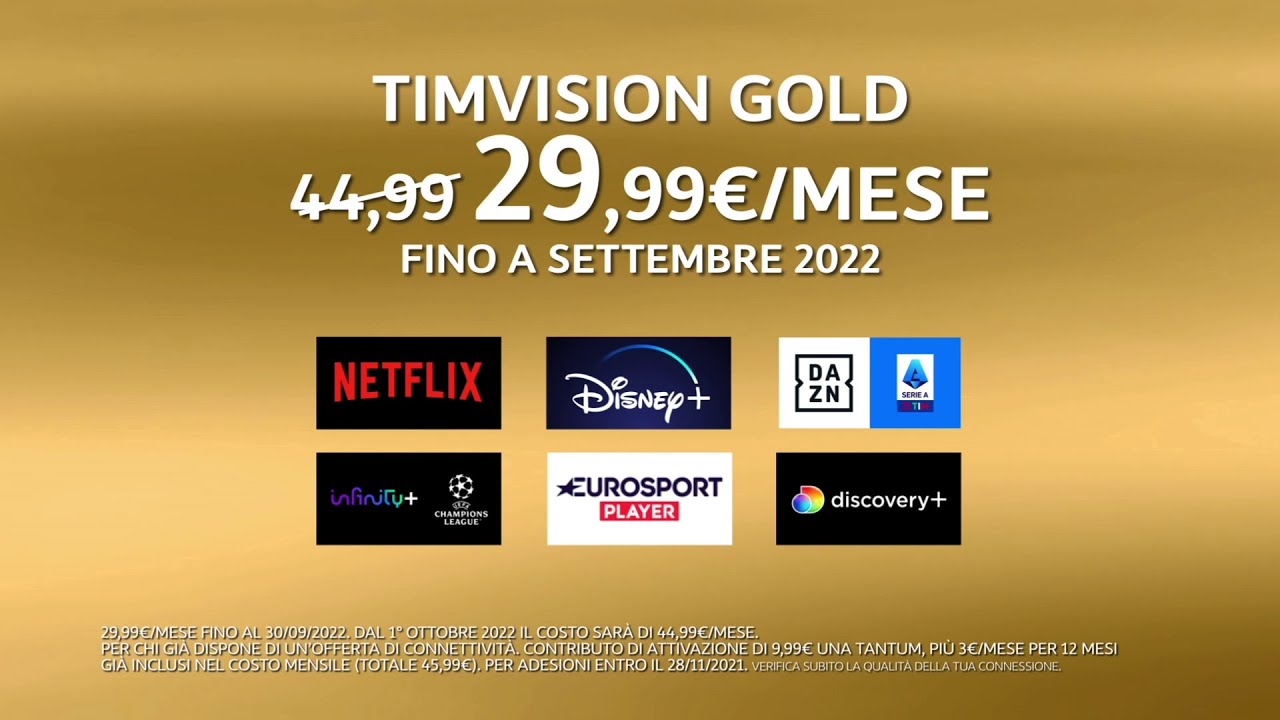 Spot TIM - TIMVISION GOLD 15''