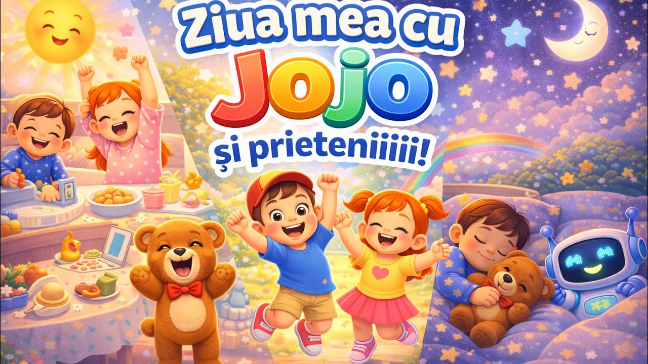 Ziua Mea cu Jojo și Prietenii 🎵 | Obiceiuri Zilnice pentru Copii | Cântec Educativ
