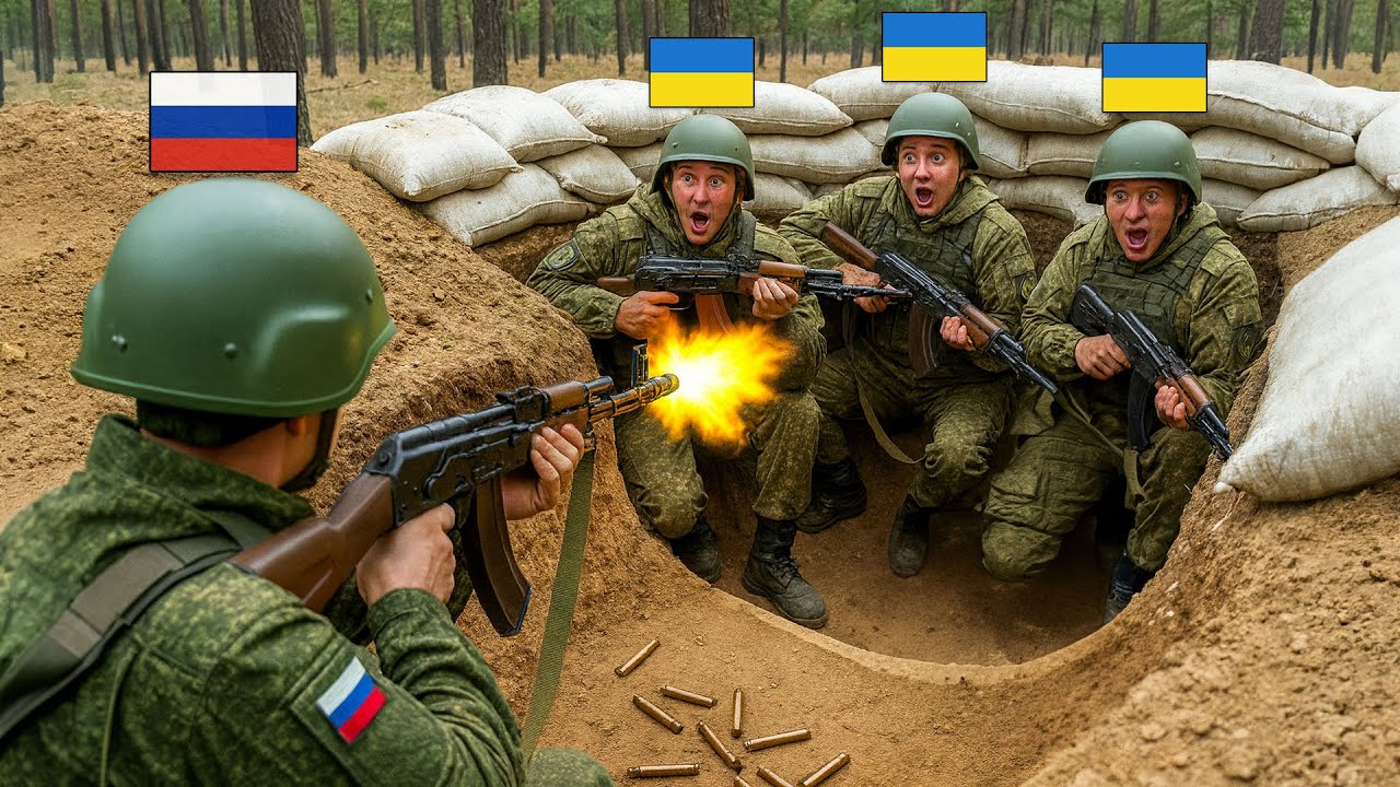 Дистанция боя 1 метр! 2 российских воина в ближнем бою с 14 украинскими солдатами.