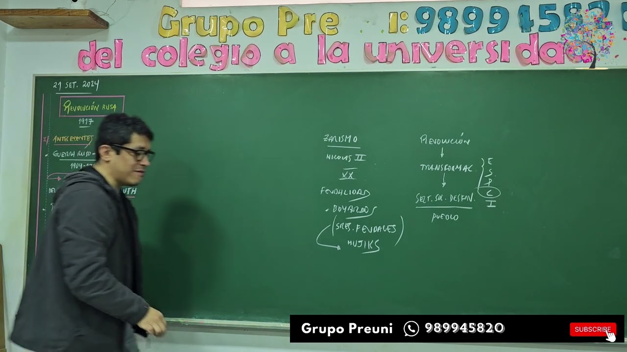 Clase de Historia Universal Revolución Rusa