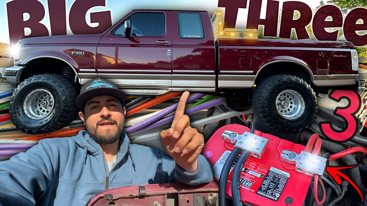 Instalacion De BIG 3 Three Para Car Audio en Foringa 1996 Ford F-150 Eddie Bauer V8 5.0