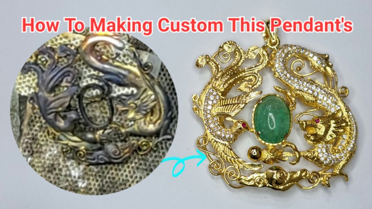 how to making custom this pendant's, 18K, emerald,jewelry, handmade,custom made