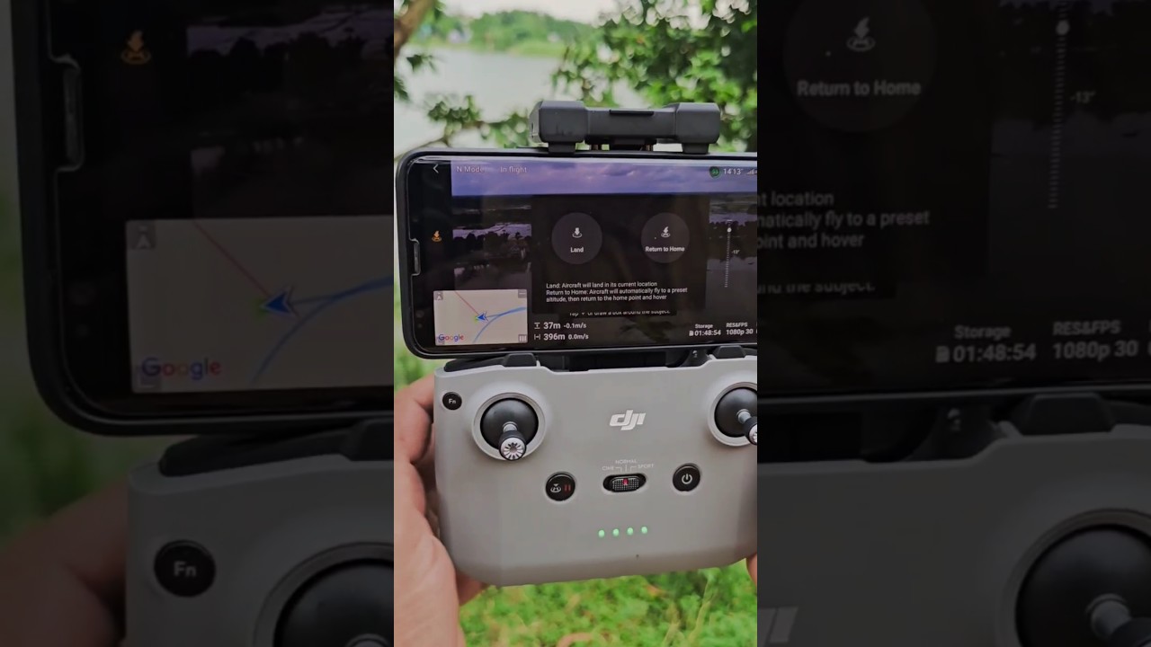 How to set auto return to home option || #drone #dji #mini #4k