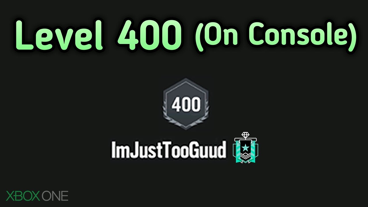 What 400 Levels On Console Looks Like : Xbox Diamond - Ranked Highlights - Rainbow Six Siege