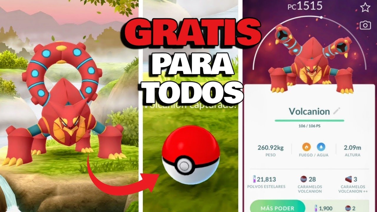 *GRATIS* Cómo OBTENER a VOLCANION en Pokémon Go 