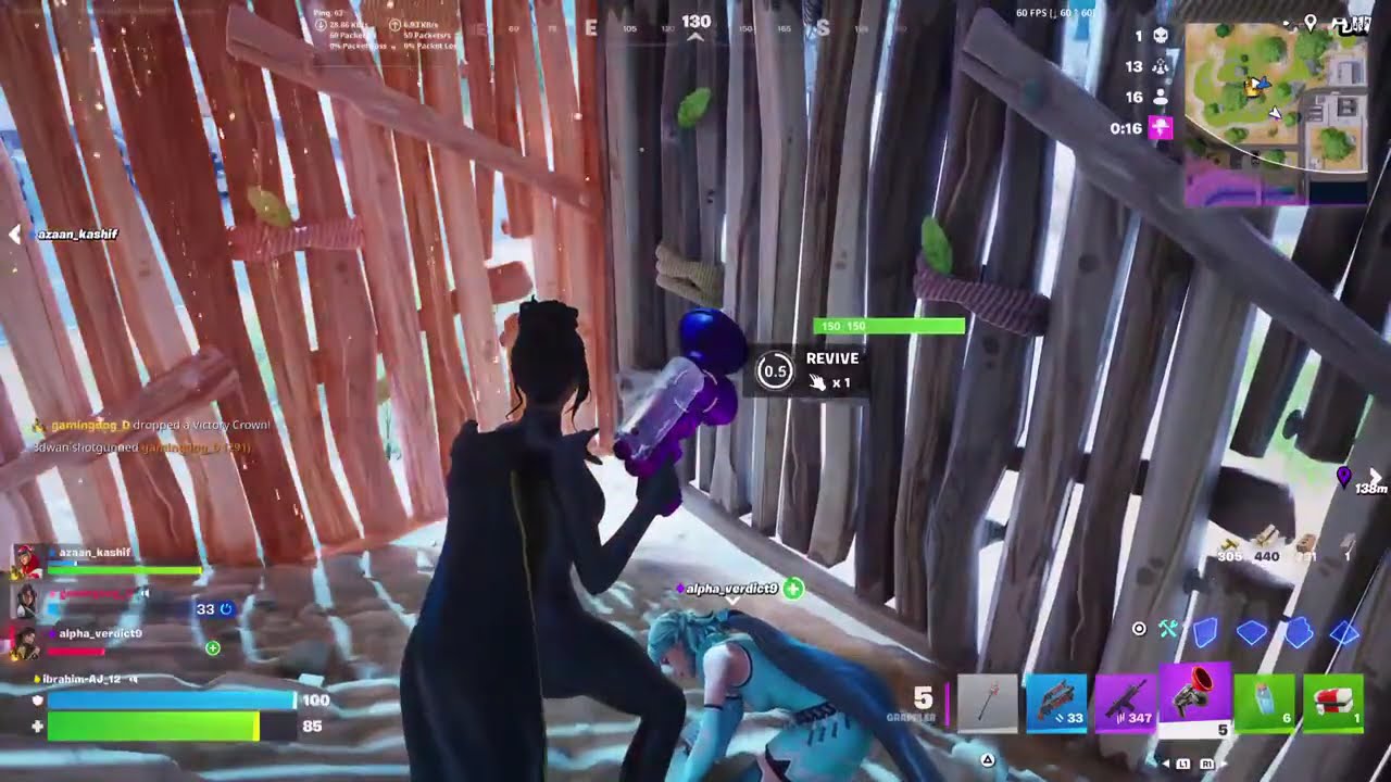 Playing Fortnite