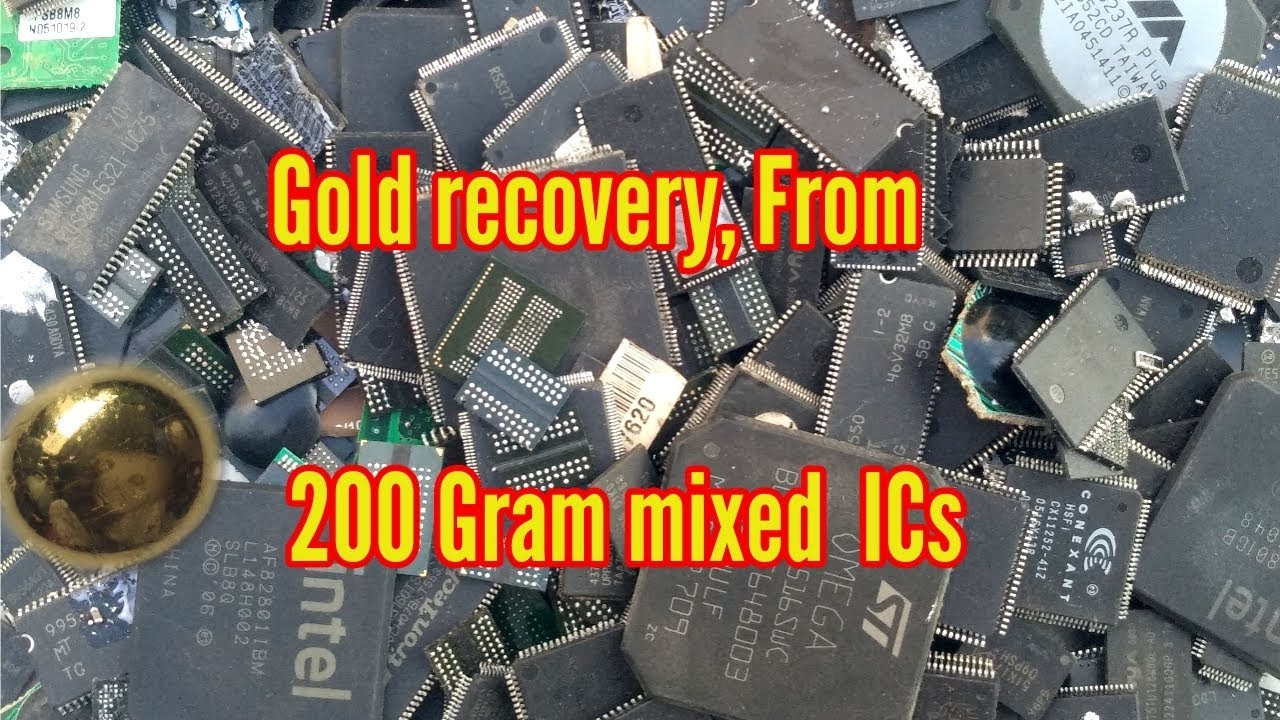 Gold Recovery ic Chips/How much gold is in IC chips?How To Separate Gold From IC Chips