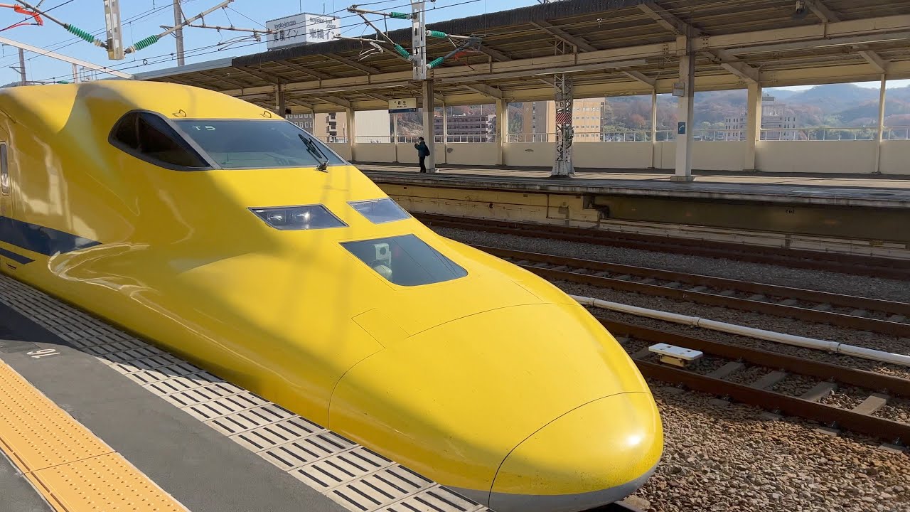 山陽新幹線　相生駅でドクターイエロー撮影‼　ちゃけさんといっしょに相生駅で停車するドクターイエローを撮影してきました　iPhone13pro