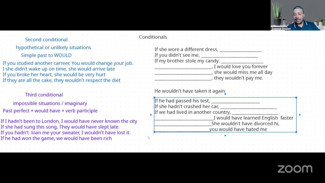 A2 Grammar / second and third conditionals