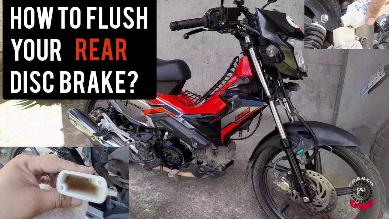 XRM f.i , palitan ang  Rear brake fluid