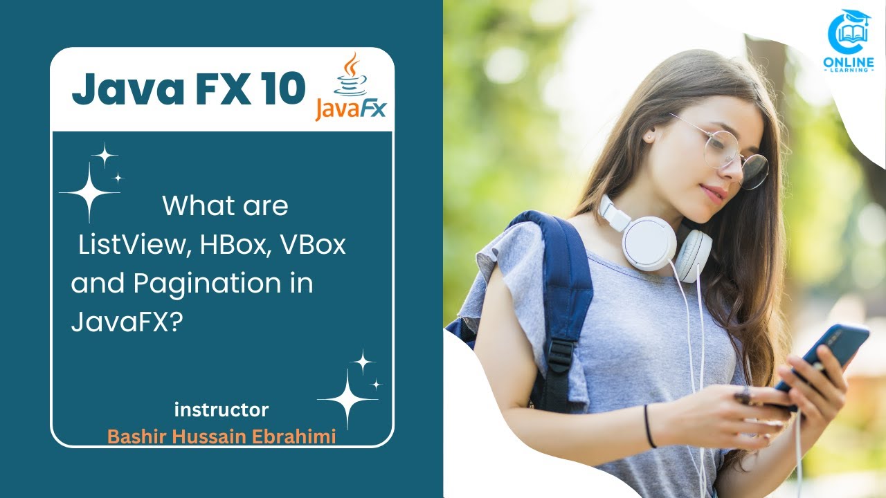 10- Programming with java || What are ListView, HBox, VBox and Pagination in JavaFX?