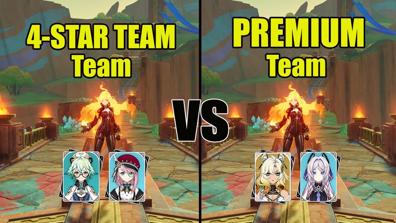 This Mavuika 4-Star Team is Really GOOD - Mavuika F2P Team vs Premium Team