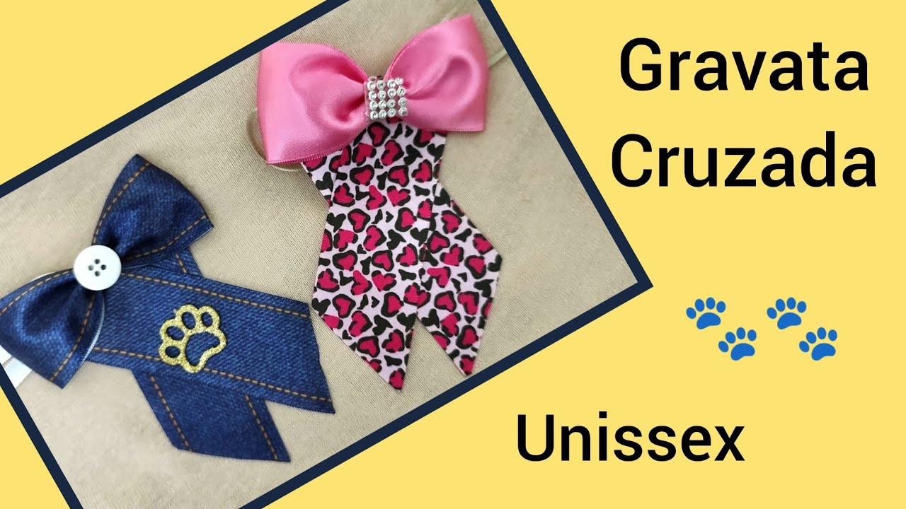 GRAVATA PET CRUZADA UNISSEX - ESSE MODELO VAI  VENDER MUITO 💲💲
