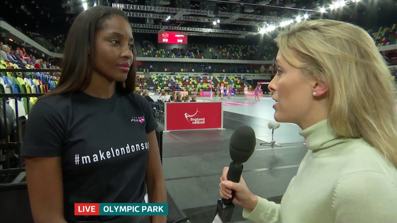 Netball at the Copperbox stadium - England v Jamaica - Olivia Kinsley