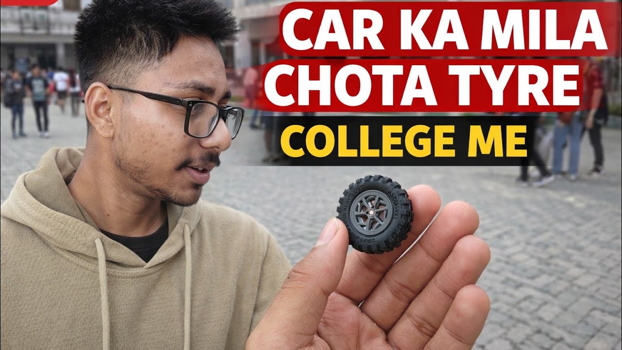 Car ka tyre🚙🚗 mila aaj to lekin jada chota ha 