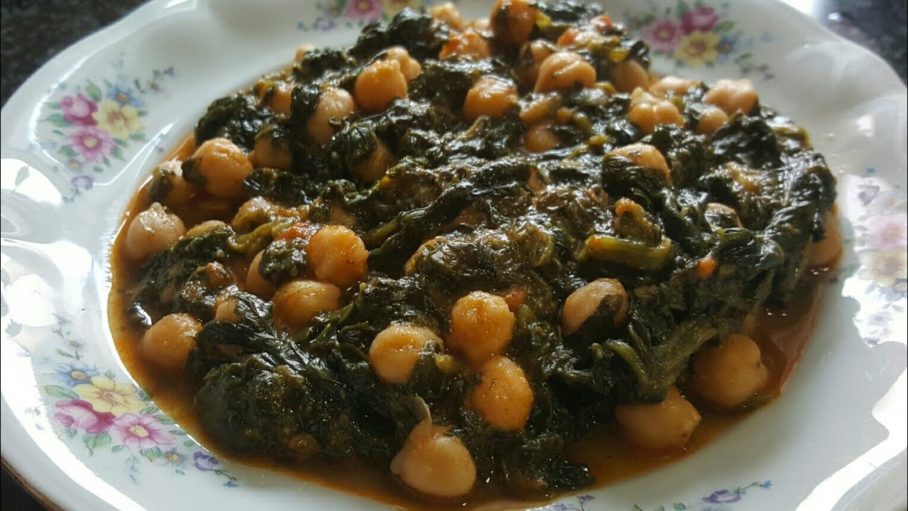 Espinacas con garbanzos en olla GM G