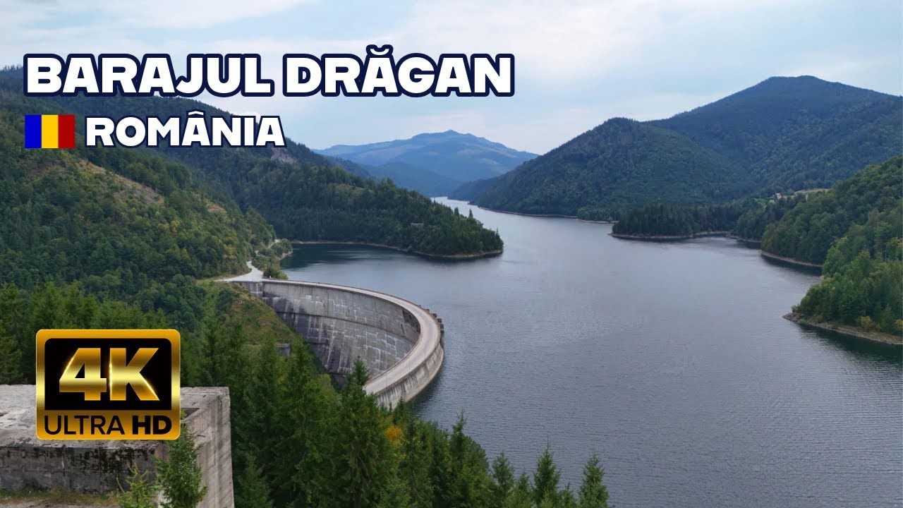 Barajul Dragan (Floroiu), Romania - filmare cu drona (Dragan Dam 4K drone footage)