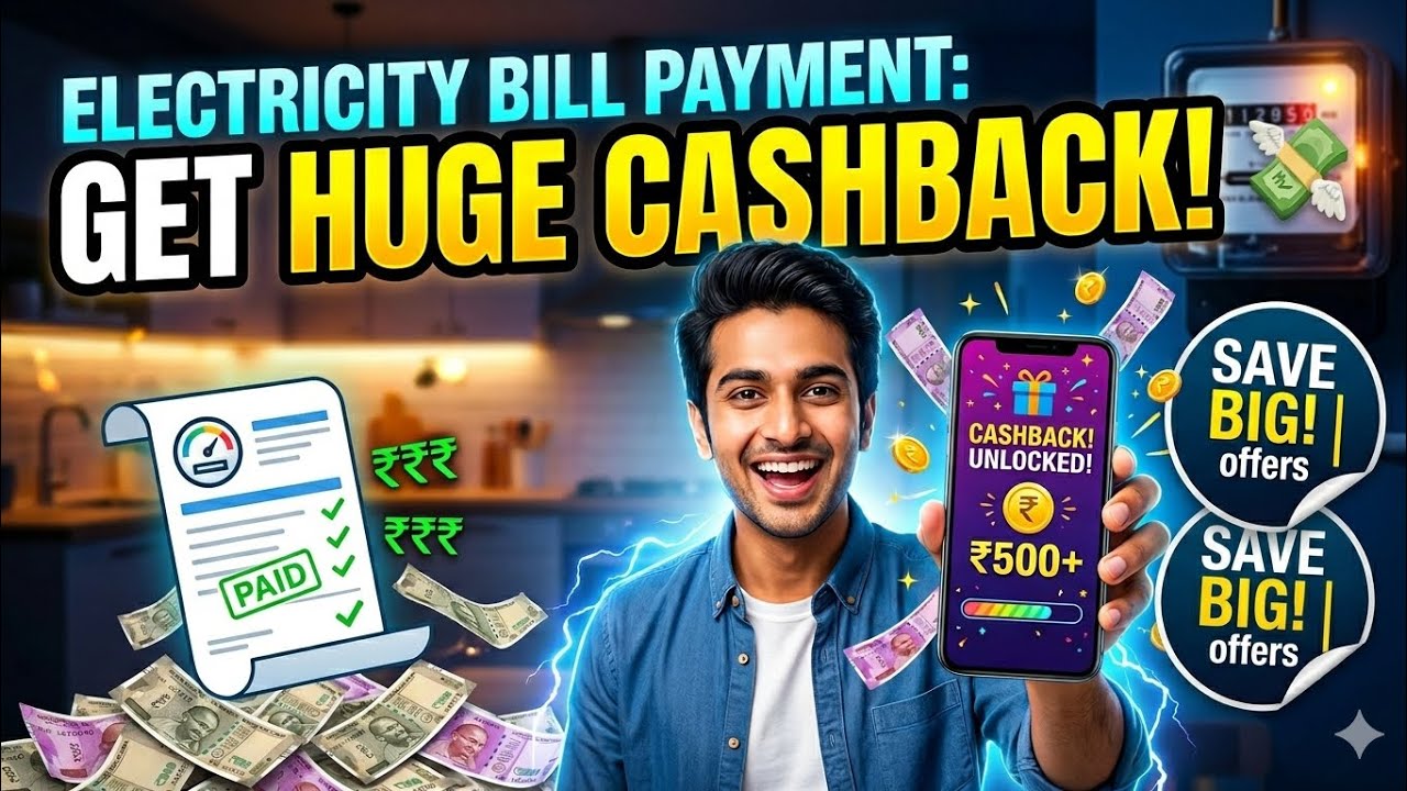 Earn Upto Rs.50 Cashback Electricity Bill Payment | electricity bill payment cashback offers