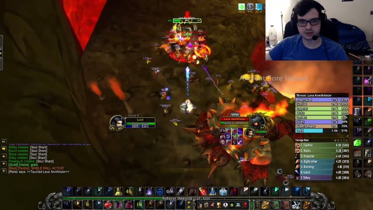 Hardcore Warrior Falls into Lava in the Molten Core Raid