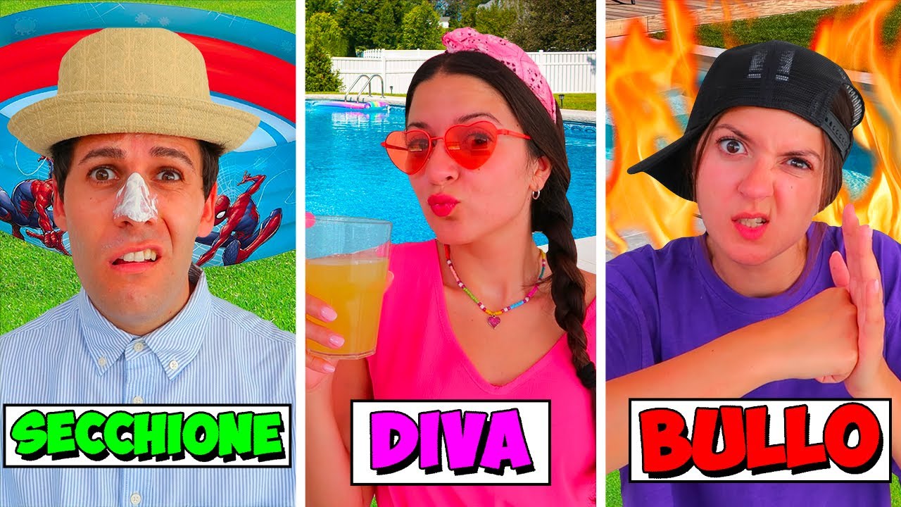 3 TIPI DI AMICI IN PISCINA!! *BULLO vs SECCHIONE vs POPOLARE*
