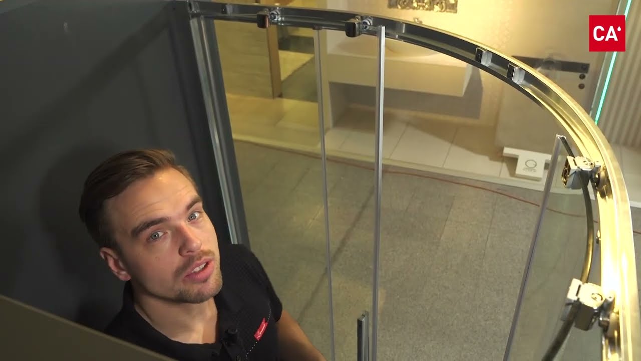 Sprchový kút Element štvrťkruh posuvný R550 návod na montáž