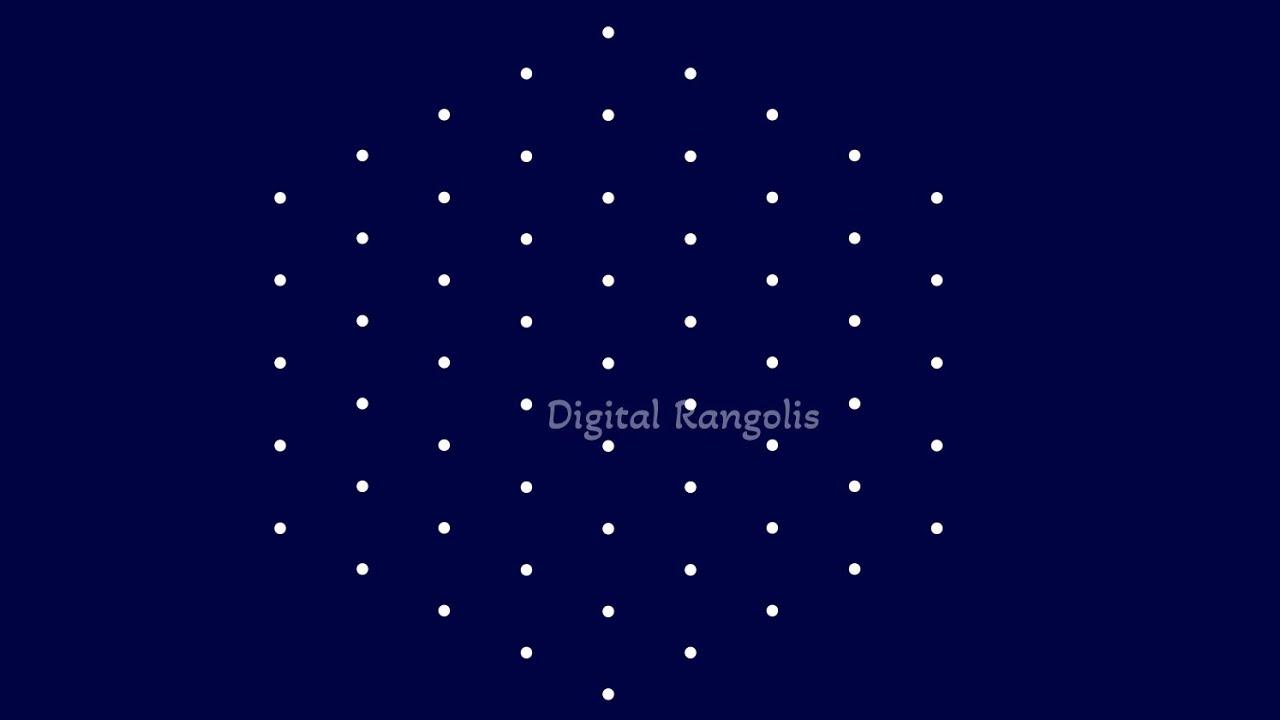 traditional Muggulu designs 9 x 5 // big flower rangoli designs