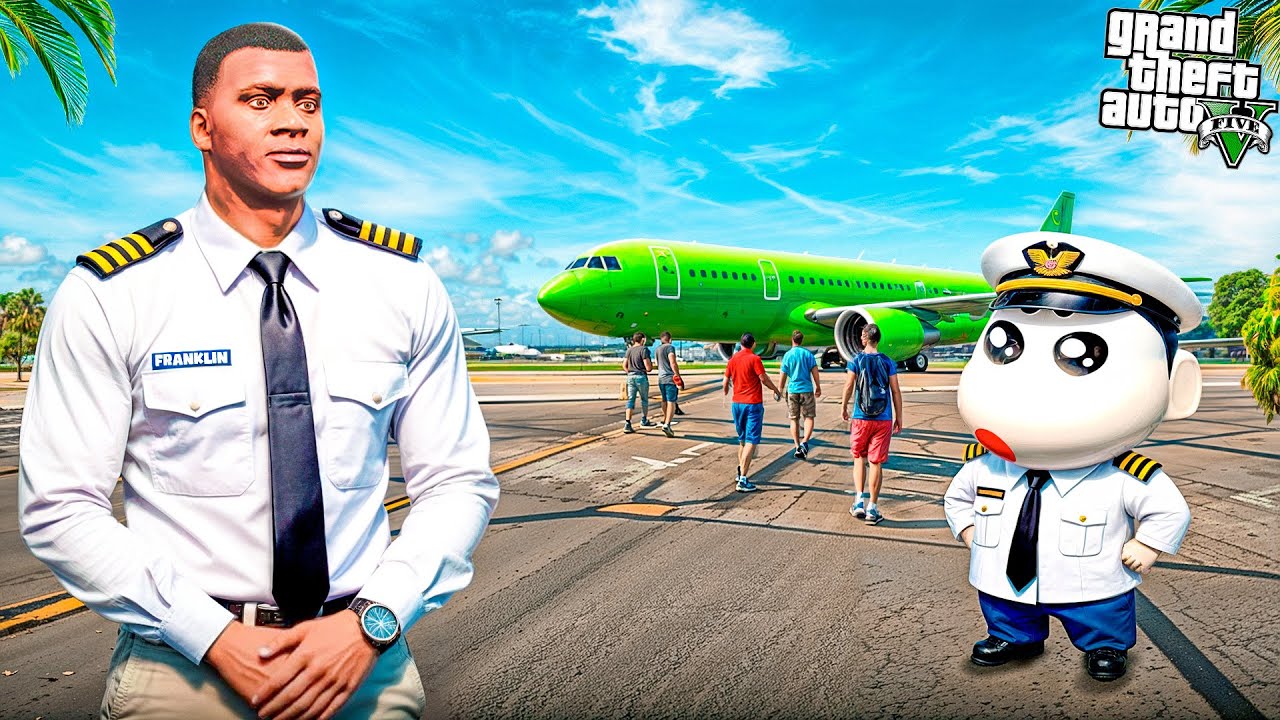 Franklin & Shinchan Become Airport Owners in GTA 5