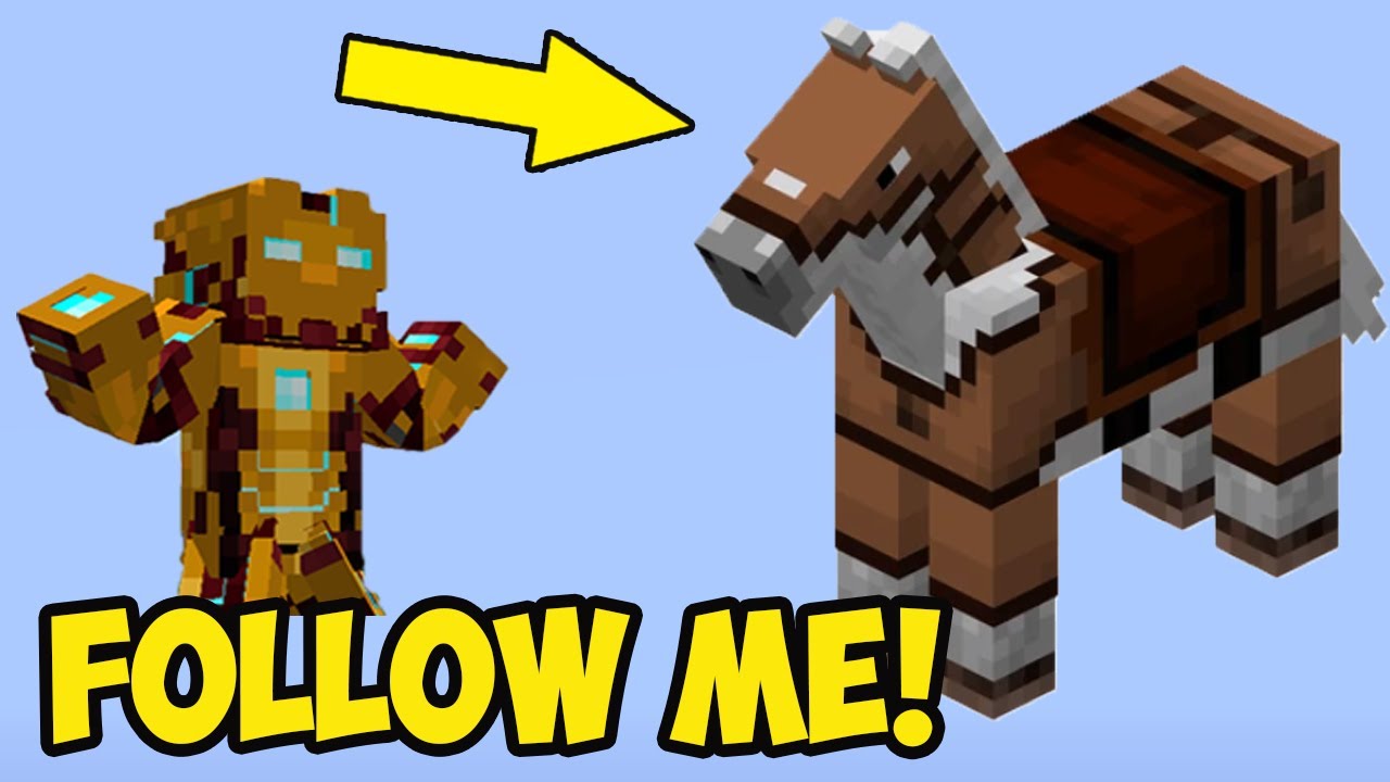 Minecraft how to make horse follow you (2 ways) (EASY)