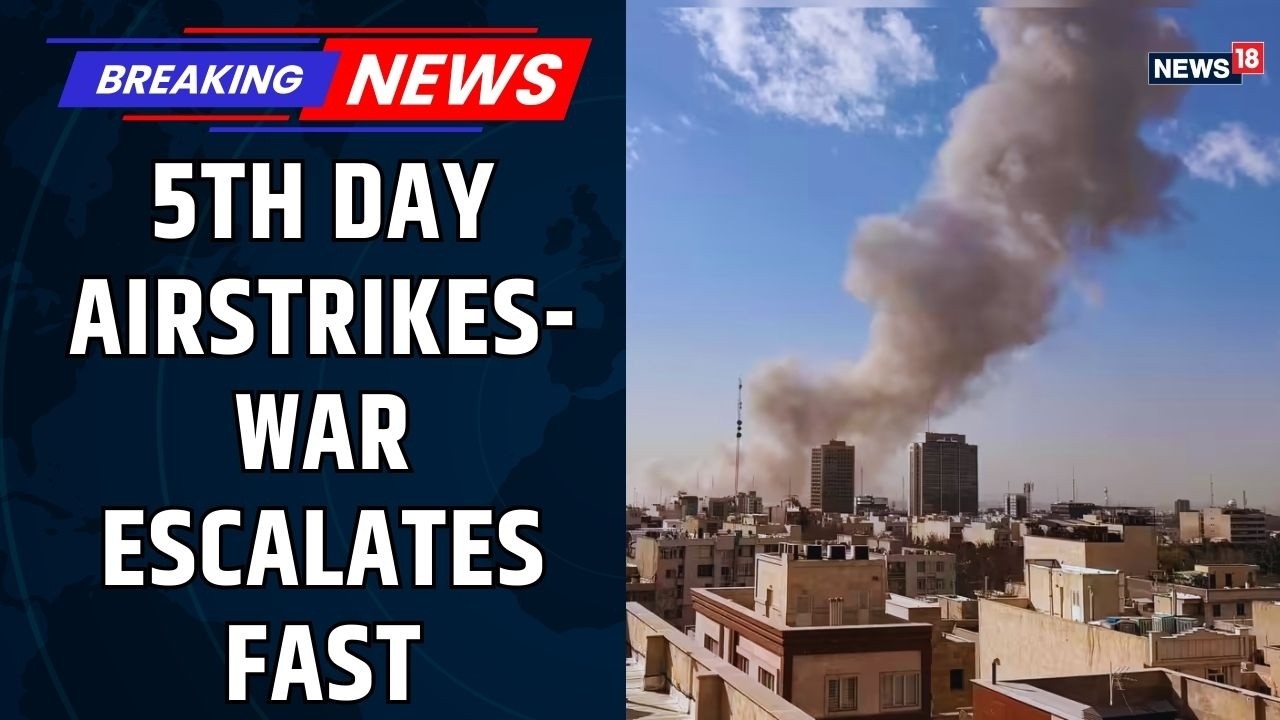 Breaking News | Israel Launches New Wave Of Airstrikes in Iran as War Enters 5th Day | News18