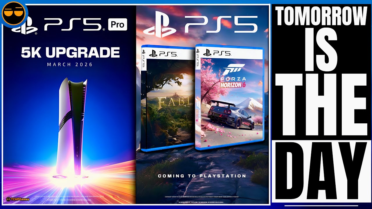 PLAYSTATION 5 - PS5 PRO 5K UPGRADE / A BIG CHANGE AT SONY ! / NEXT BIG EVENT GOES LIVE TOMORROW WIT…