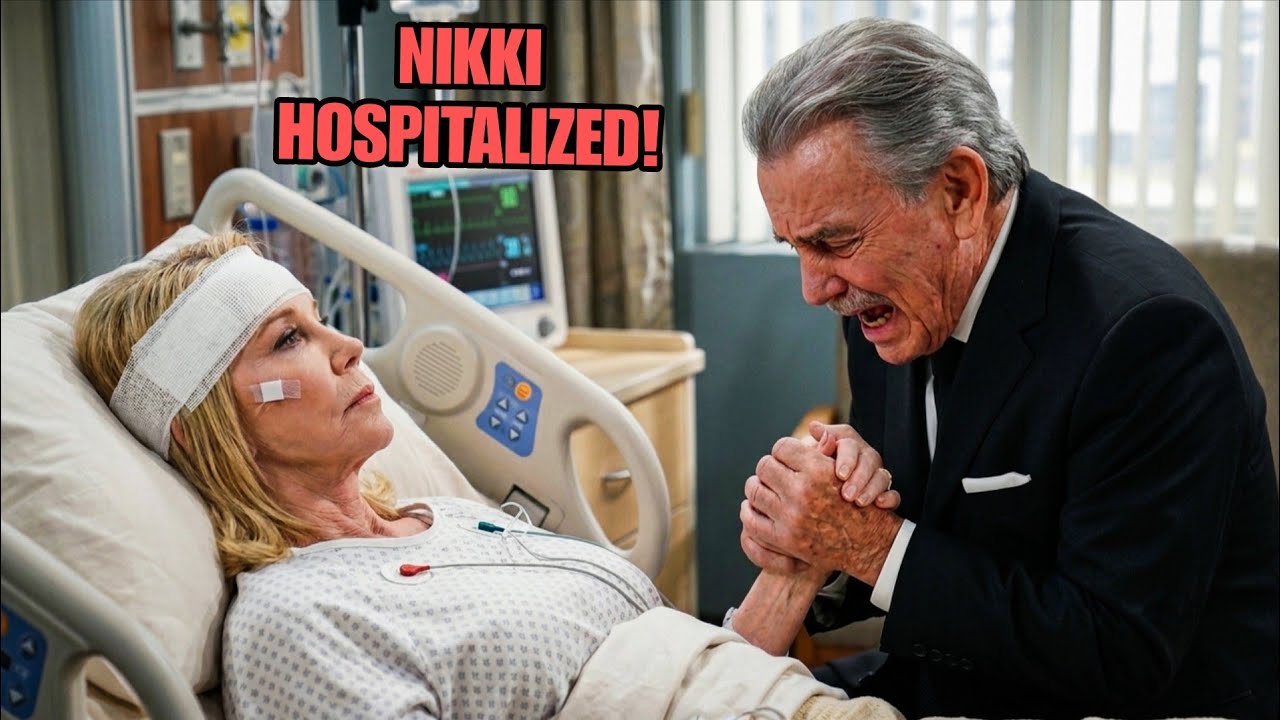 Y&R BOMBSHELL: Nikki Hospitalized After Health Crisis &mdash; Victor Breaks Down, Victoria Shocked!