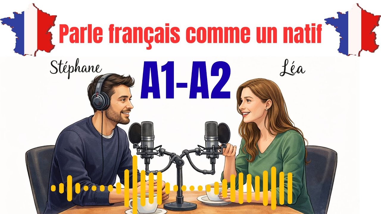 🎙️Conversation pour parler comme un natif🎧🇫🇷Podcast : parler français tous les jours (A1–A2)