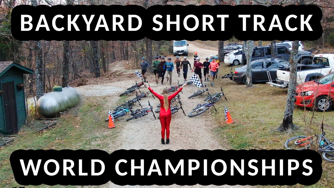 We put on a SHORT TRACK RACE in their backyard