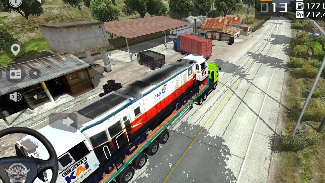 Hauling a Giant Locomotive on the Road and This Is How It Ended | BUSSID
