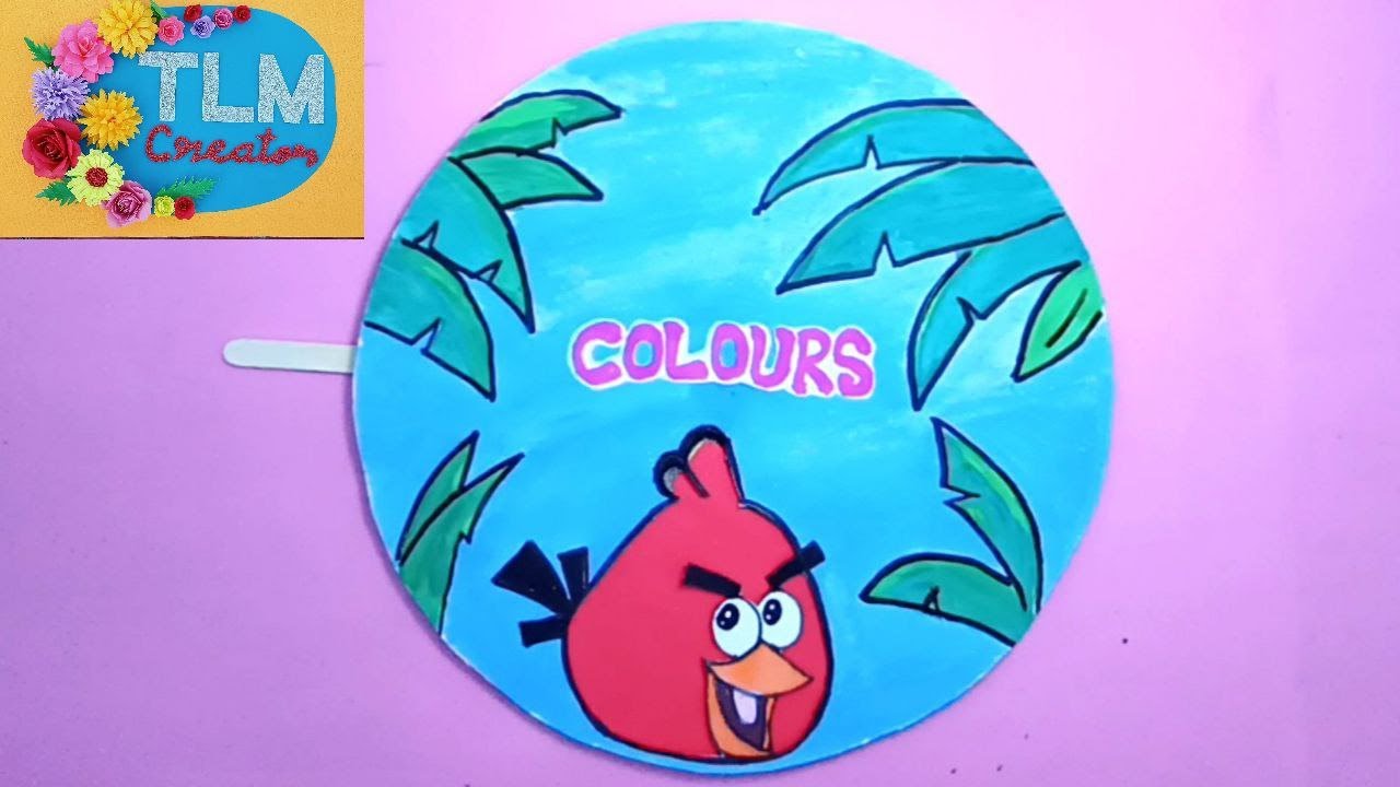 How to make TLM for Colours | Colour Wheel | Ennum Ezhuthum TLM | English TLM