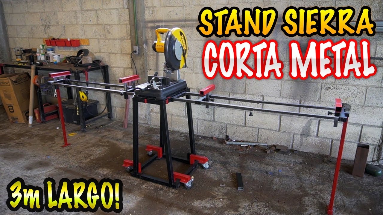 Carro para SIERRA CORTAMETALES || Homemade Chop Saw Stand