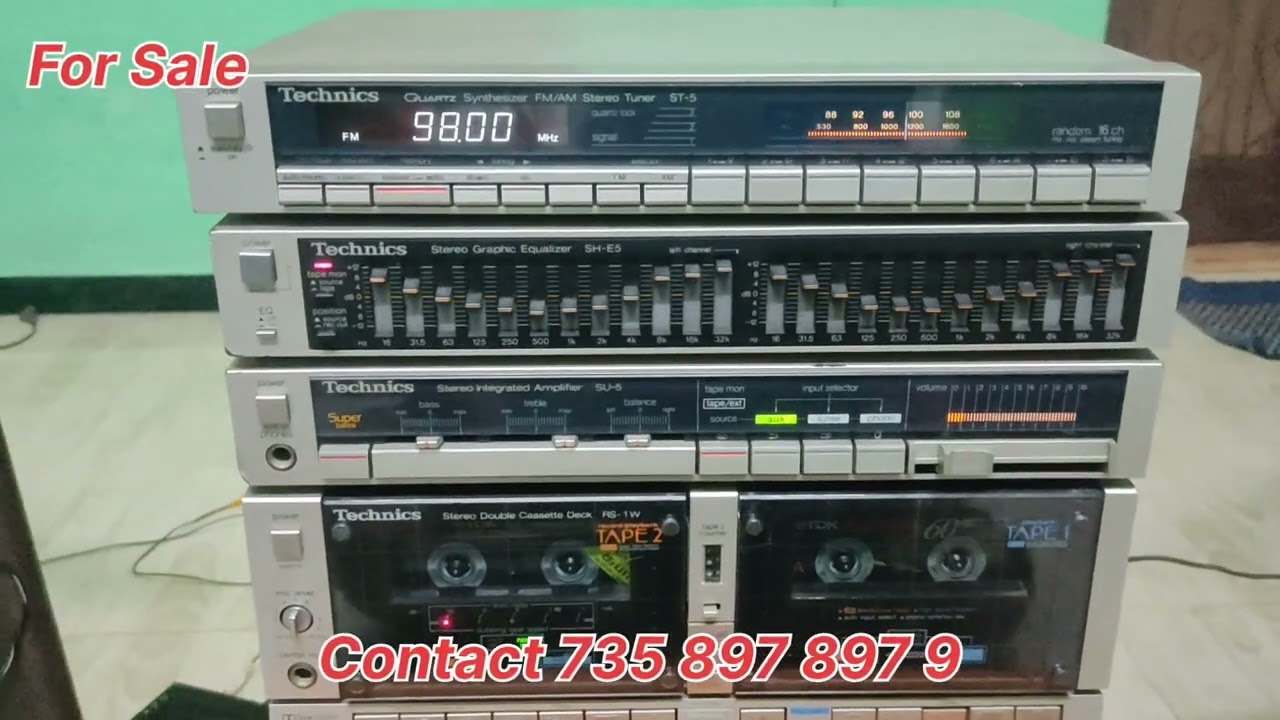 (((Sold)))Technics Audio Rack System All separate system For Sale contact 7358978979